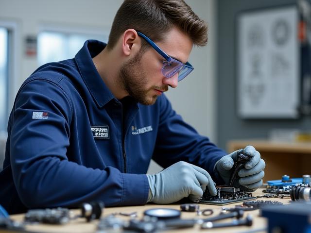 Técnico profesional trabajando